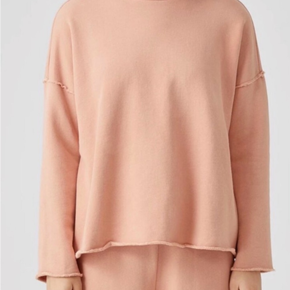 Eileen Fisher Organic Cotton French Terry Sweatshirt
